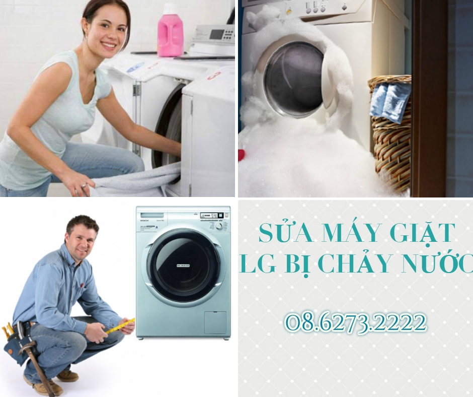 Nhận sửa máy giặt LG bị chảy nước uy tín